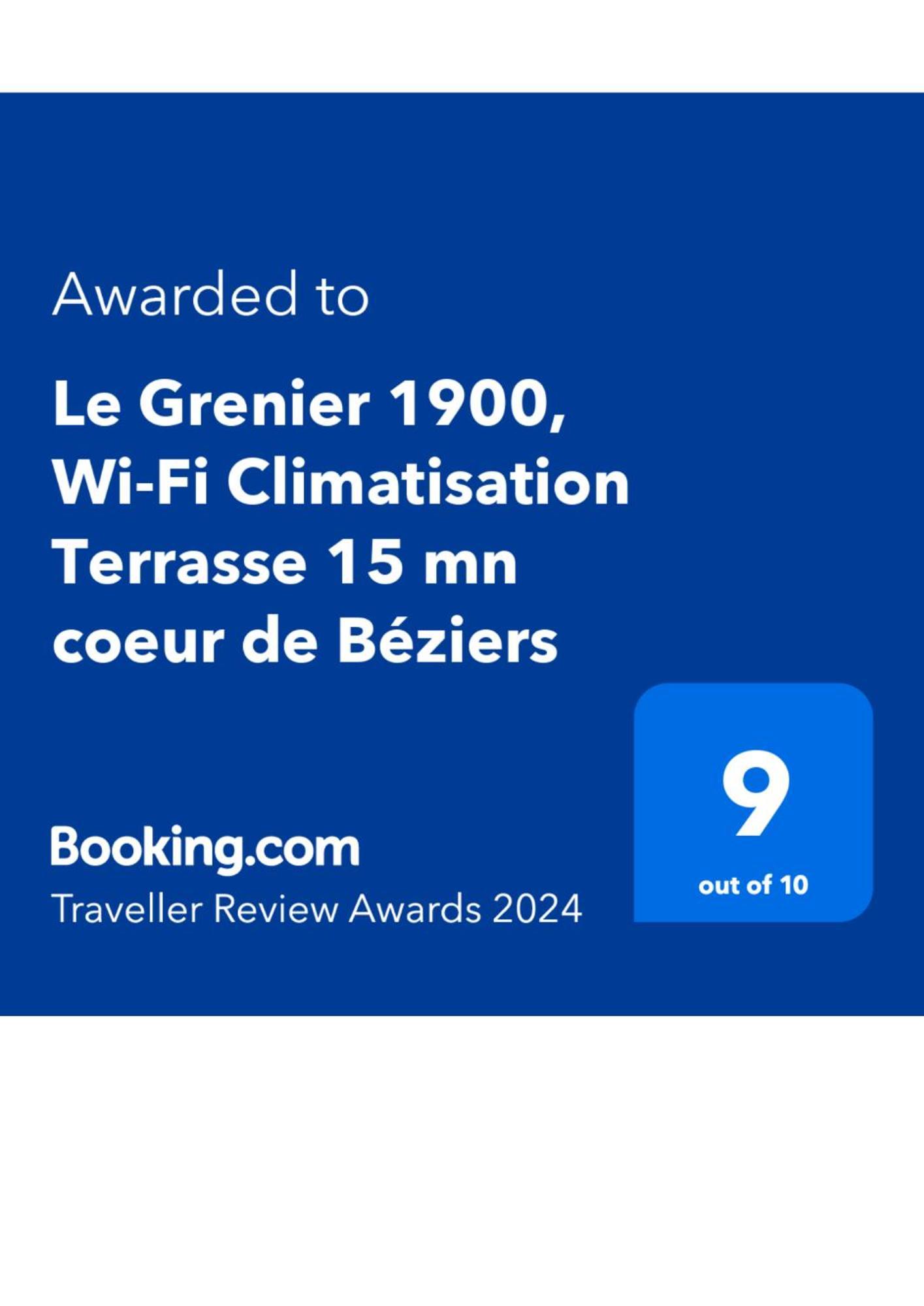 Le Grenier, Climatisation Terrasse Wi-Fi Netflix 15 Mn Coeur De Ville 贝济耶 外观 照片